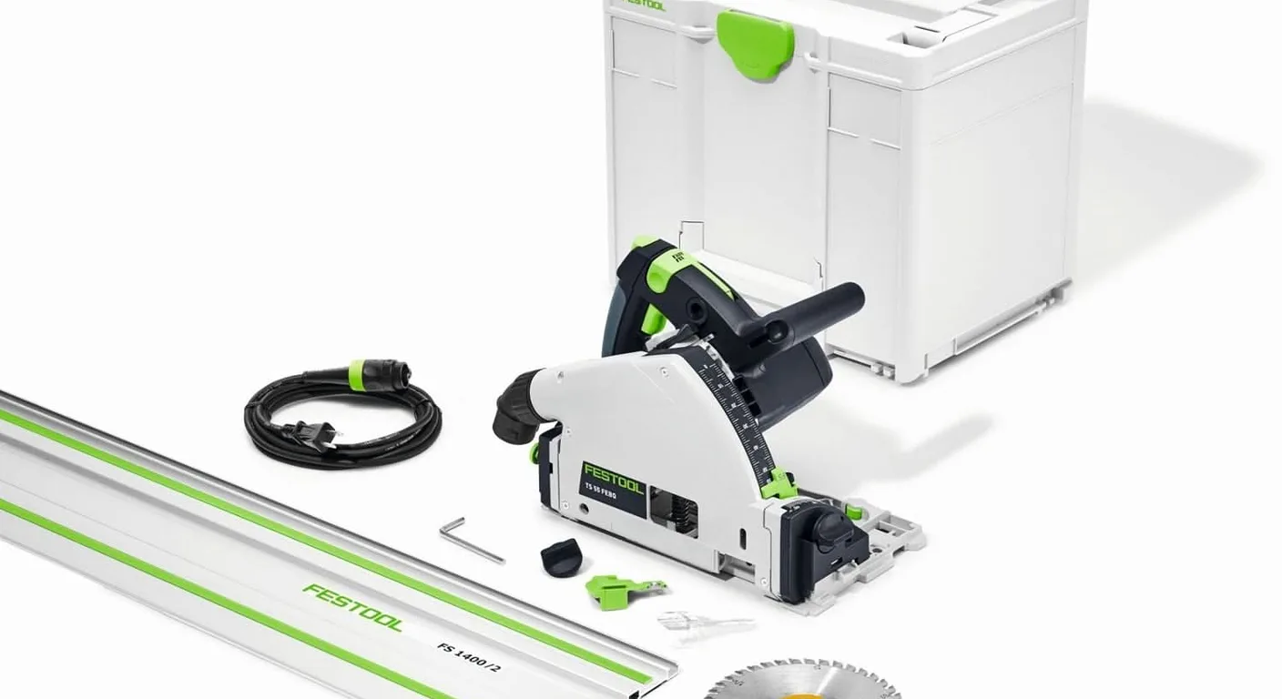 Sierra de inglete Festool TS 55 F + guía FS 1400 en venta