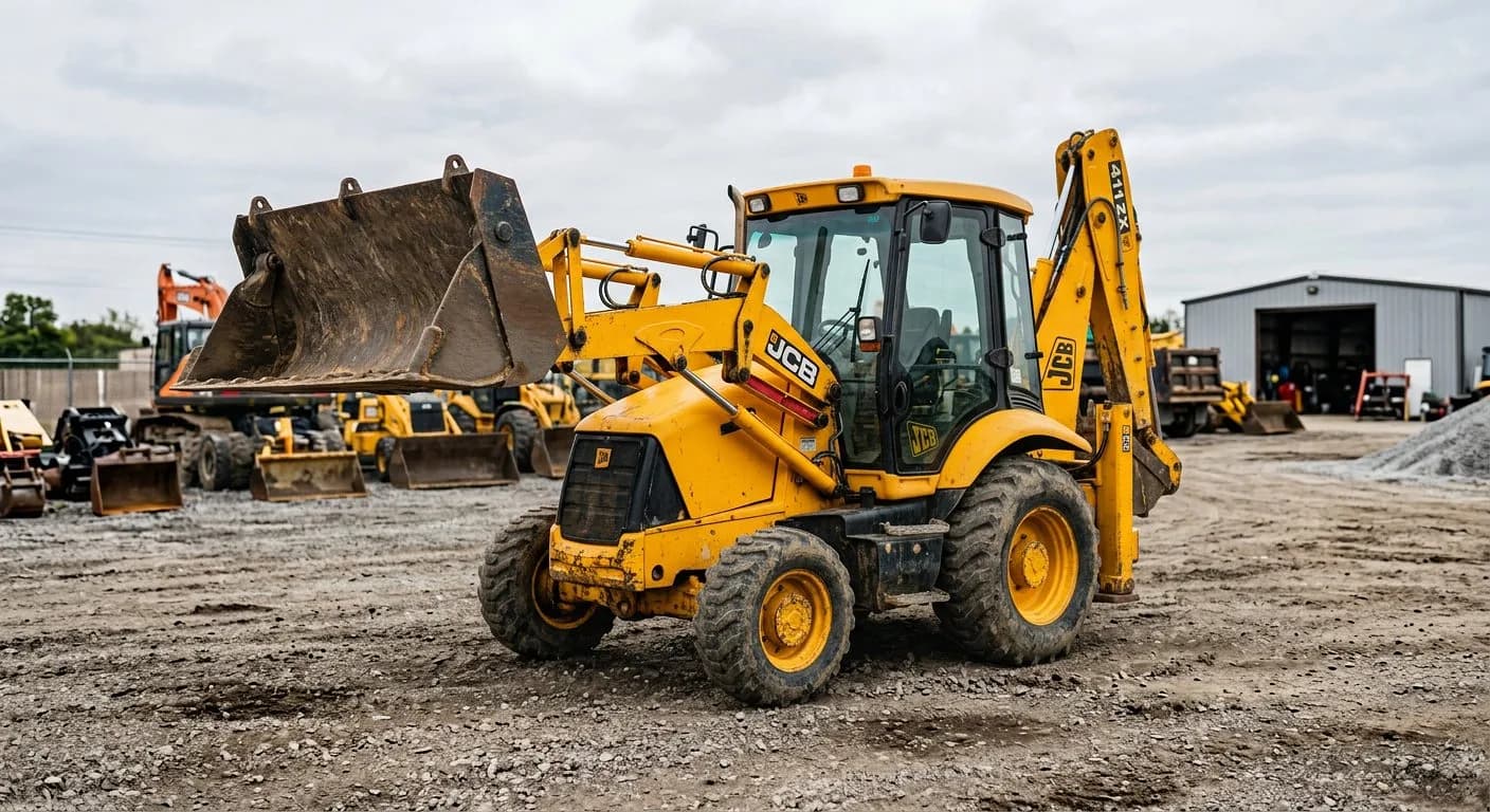 JCB 411 ZX · retroexcavadora · 8.100 horas en venta